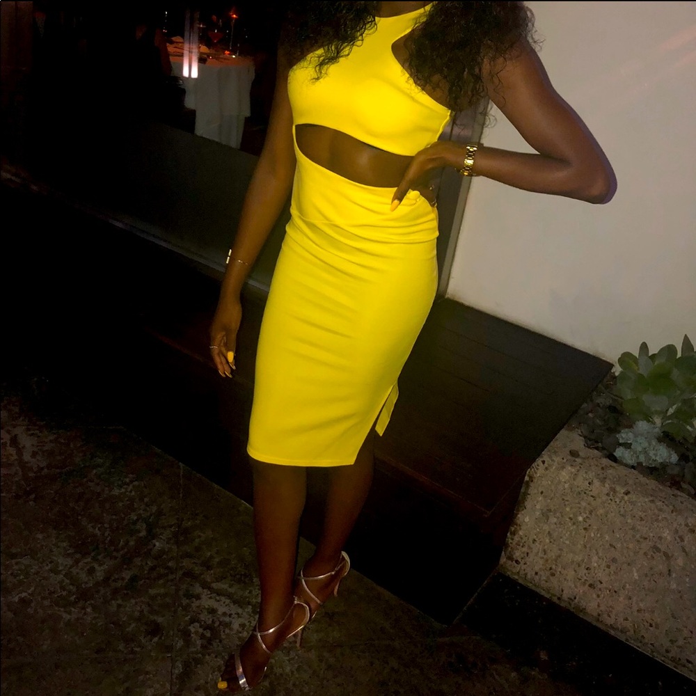 ASOS cut-out bodycon dress